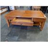 Image 2 : OAK COFFEE TABLE W/ 1 DRAWER