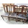 Image 2 : 3 VINTAGE DINING CHAIRS