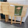 Image 2 : 4 FOLDING TV TRAYS