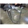 Image 2 : GLASS AND CHROME BAR UNIT