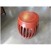 Image 2 : WOOD DRUM PLANT STAND EASTERN