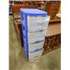 Image 2 : BLUE 5 DRAWER STORAGE ORGANIZER