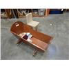 Image 2 : DOLL CRIB, KIDS CHAIR, AND 2 DOLLS