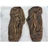 Image 2 : 2 DECORATIVE PLAQUES, HAWAIIAN CARVING, AND CAST FIGURES