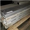 Image 2 : 52 SQ/FT DARK WOOD GRAIN LOOK ITALIAN PORCELAIN TILS 8 x 48 INCH - RETAIL $16.00 PER TILE