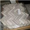 Image 2 : 3-1/2 BOXES C+S TILE HERRING BONE BACK SPLASH TILE