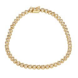 Yellow Gold Tennis Bracelet