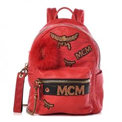 MCM Lambskin Backpack