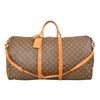 Image 1 : Louis Vuitton Monogram Keepall 60 Bandouliere Duffel Bag