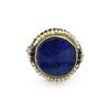 Image 1 : White Gold Lapis Lazuli Ring