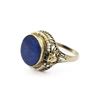 Image 2 : White Gold Lapis Lazuli Ring