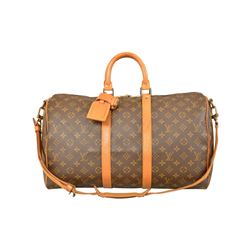 Louis Vuitton Monogram Keepall 45 Bandouliere Duffel Bag