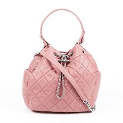 Chanel Quilted Leather Bucket Bag