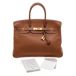 Hermes  Leather Birkin 35