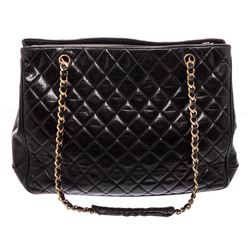 Chanel Quilted Leather Tote Bag