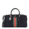 Image 10 : Gucci Suede/Patent Leather Handbag