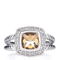 David Yurman Sterling Silver/Citrine Ring