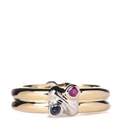 Tiffany Gold/Ruby/Sapphire Ring