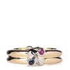 Image 1 : Tiffany Gold/Ruby/Sapphire Ring