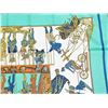 Image 8 : Authentic HERMES "LE TEMPS des MARIONNETTES" Green100% Silk Scarf