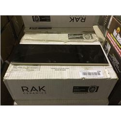 Rak Ceramics High Gloss Black Ceramic Tile - (10cm x 30cm) - 27 Pieces