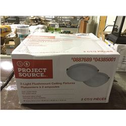 Project Source 12" 2-Light FlushmountCeiling Fixtures