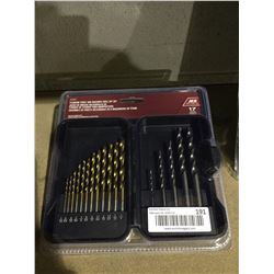 Ace 17-Piece Titanium Twist and Masonry Drill Bit Set