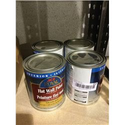 Ace Royal Flat Wall Paint Acrylic Latex Ultra White Tint Base (4 x 946mL)