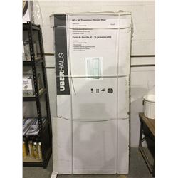 UberHaus 46" x 34" Frameless Shower Door (46" 3/4 x 34" x 75")