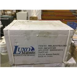 Luxo MarbreAlamo Oak Vanity and Sink (760mm x 476mm x 400mm) Model: Relax V76A ENS