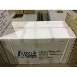 Luxo Marbre Brown Vanity and Sink Model: Relax v90 B