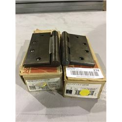 LOT OF 2 BOXES HAGER - 4.5 INCH X 4.5 INCH DARK METAL HINGES