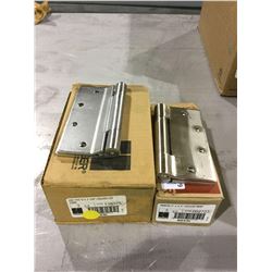 LOT OF 2 BOXES HAGER - ASSORTED STAINLESS ANGLED HINGES