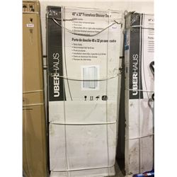 NEW Uberhaus40 x 32 inch framless shower door