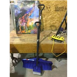 Snow shovel and ice scraper set