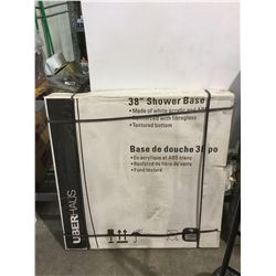 NEW uberhaus38 inch shower base acrylic white