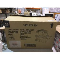 NEW 2 in 1 rolling tool box set