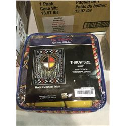 NEW 50 x 60 medicine wheel tribal throw