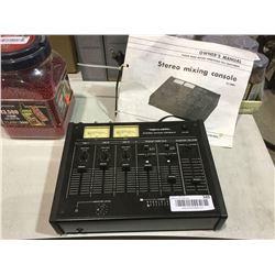 Realistic stereo mixing console