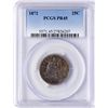 Image 1 : 1872 Proof Seated Liberty Quarter Coin PCGS PR45