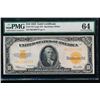 Image 1 : 1922 $10 Gold Certificate PMG 64