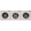 Image 1 : Lot of (3) Proof 1960 Franklin Half Dollar Coins