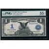 Image 1 : 1899 $1 Black Eagle Silver Certificate PMG 55EPQ