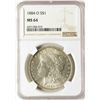 Image 1 : 1884-O $1 Morgan Silver Dollar Coin NGC MS64