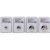 Image 1 : Lot of (4) 2017 China Panda Issue Munich Silver Set NGC PF70 Ultra Cameo