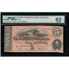 Image 1 : 1864 $5 Confederate States of America Note PMG 62EPQ