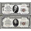 Image 1 : Lot of 1929 $10/20 Citizens NB Washington, PA CH# 3383 National Currency Notes