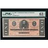 Image 1 : 1864 $1 Confederate States of America Note PMG 63EPQ
