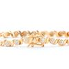 Image 2 : Plated 18KT Yellow Gold 0.30ctw Diamond Bracelet