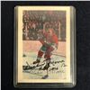 Image 1 : DICKIE MOORE SIGNED HOCKEY CARD